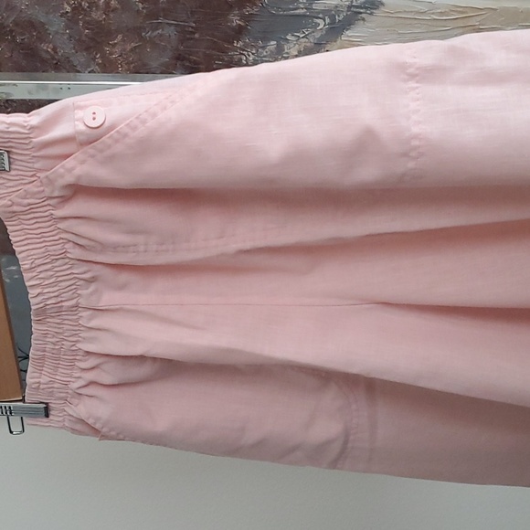 VINTAGE The American Wide Leg Culotte Short Pink Women S - Picture 3 of 5